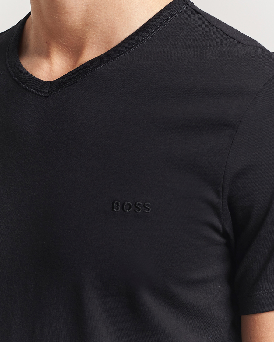 BOSS BLACK 3-Pack V-Neck T-Shirt Black