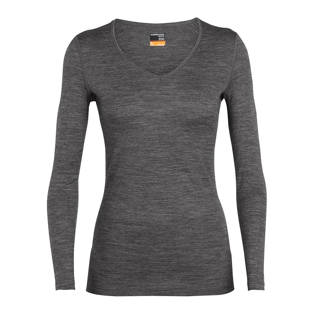 Icebreaker 200 OASIS - Sous-couche Femme gritstone-013