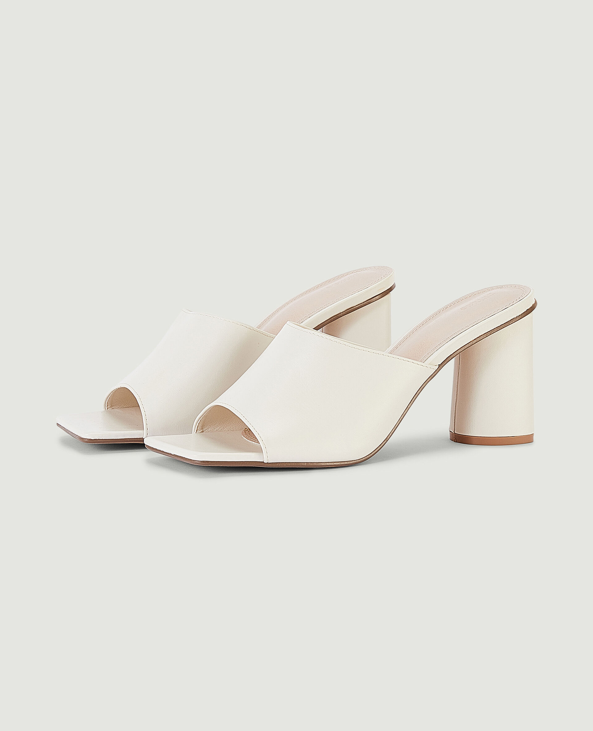 Mules à talon - Blanc