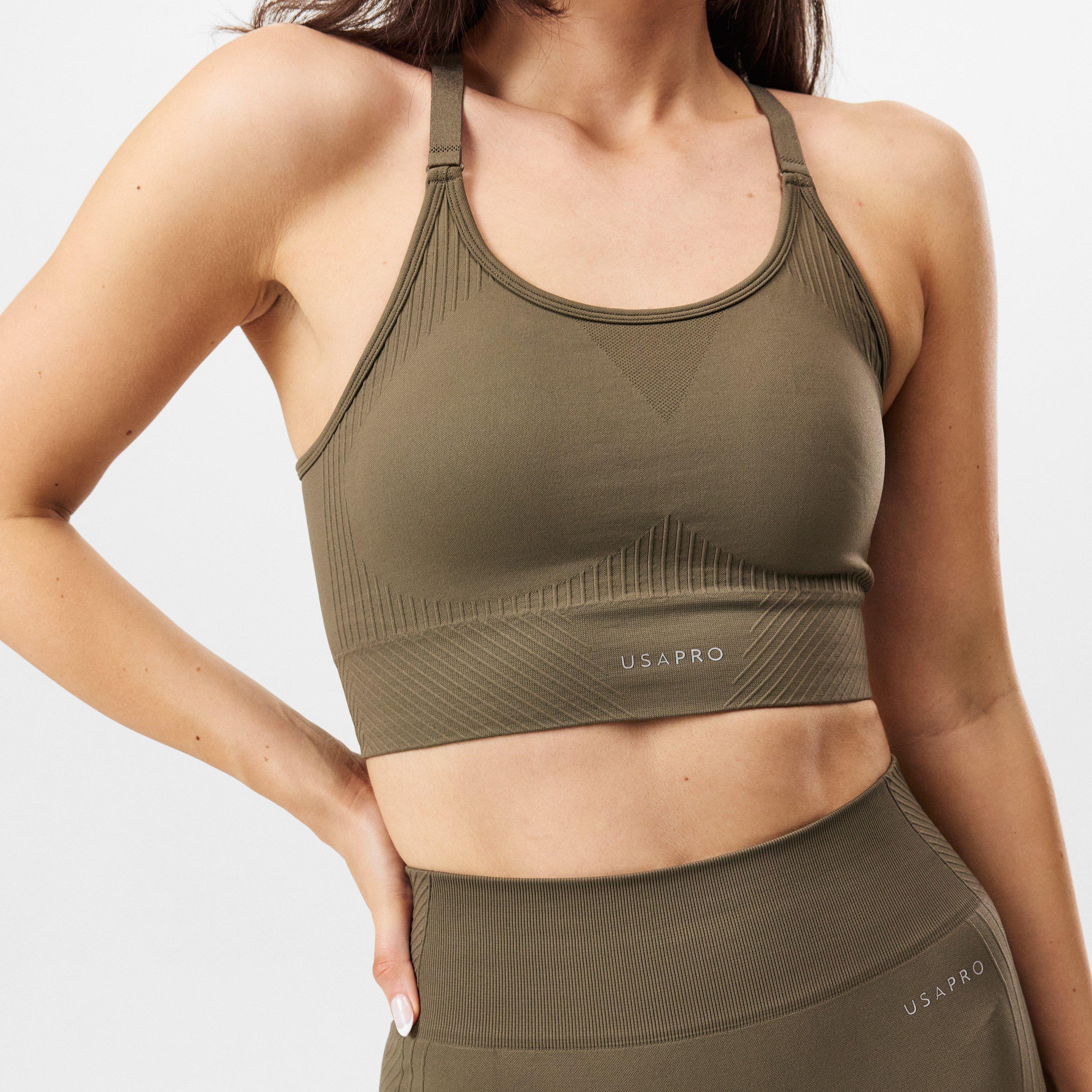 USA Pro UP Seamless Adjustable Sports Bra