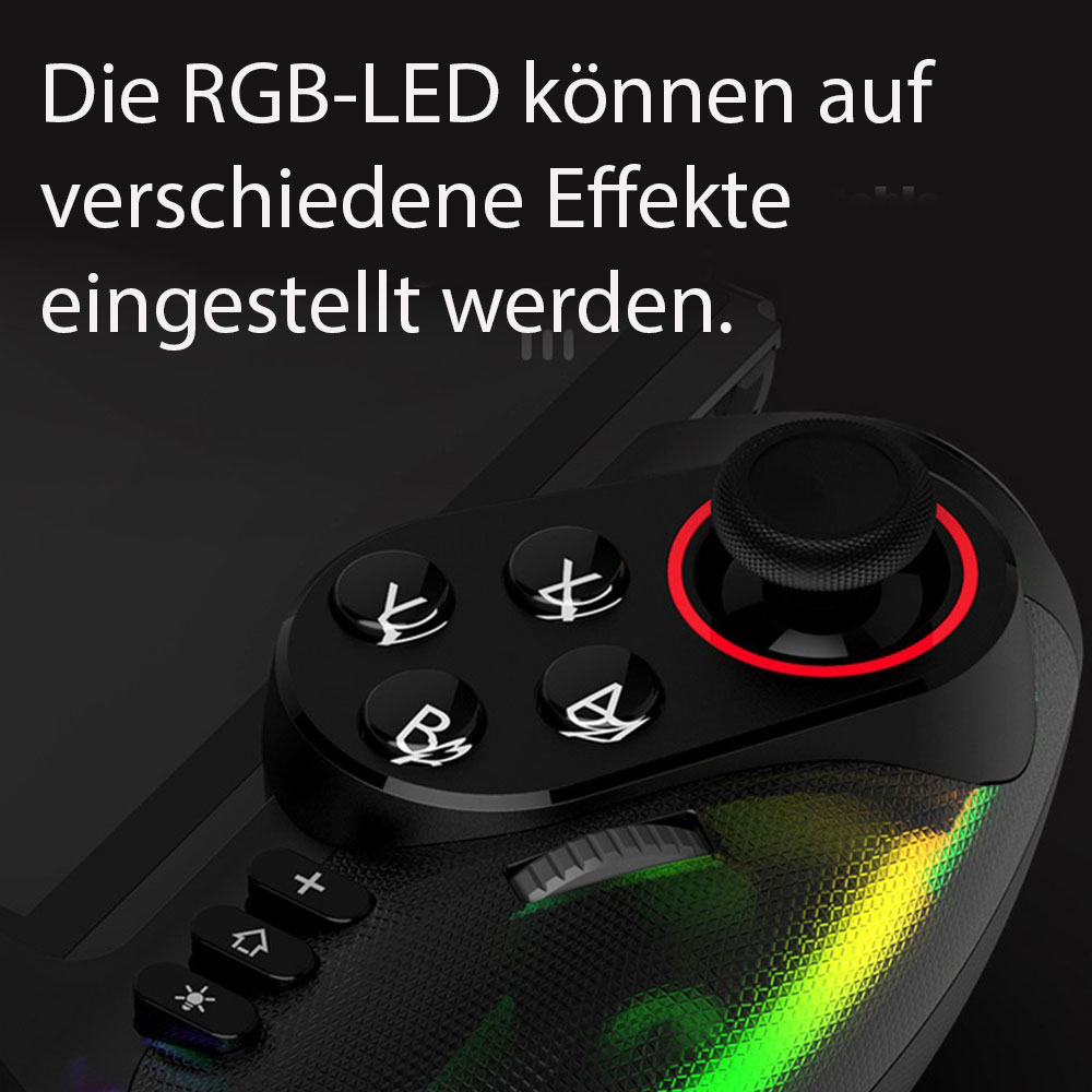 Gamepad Joystick Gaming Controller für Nintendo Switch / Switch OLED - Schwarz
