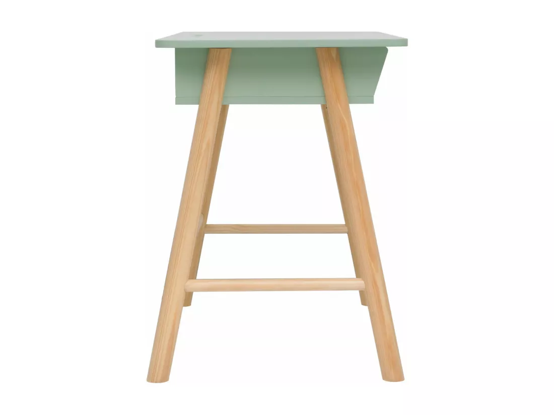 Bureau pour enfants Luan 70x90x50 MDF Pin Vert d'eau Marron