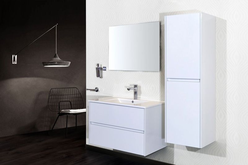 SaniGoods - Hayat - Kolomkast - Wit - 135x35cm