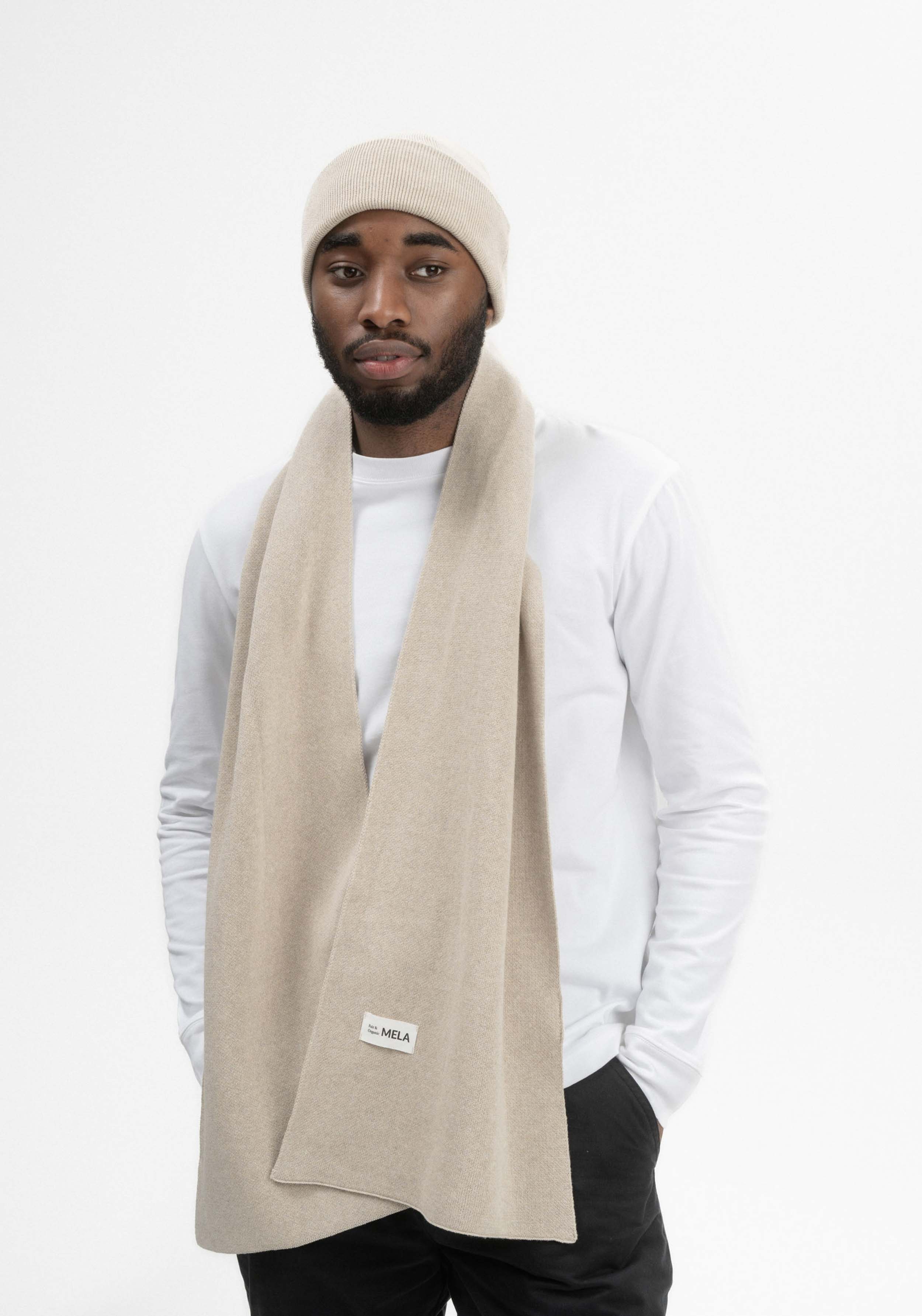 Mela Jacquard Schal Asmee Kiesel Melange