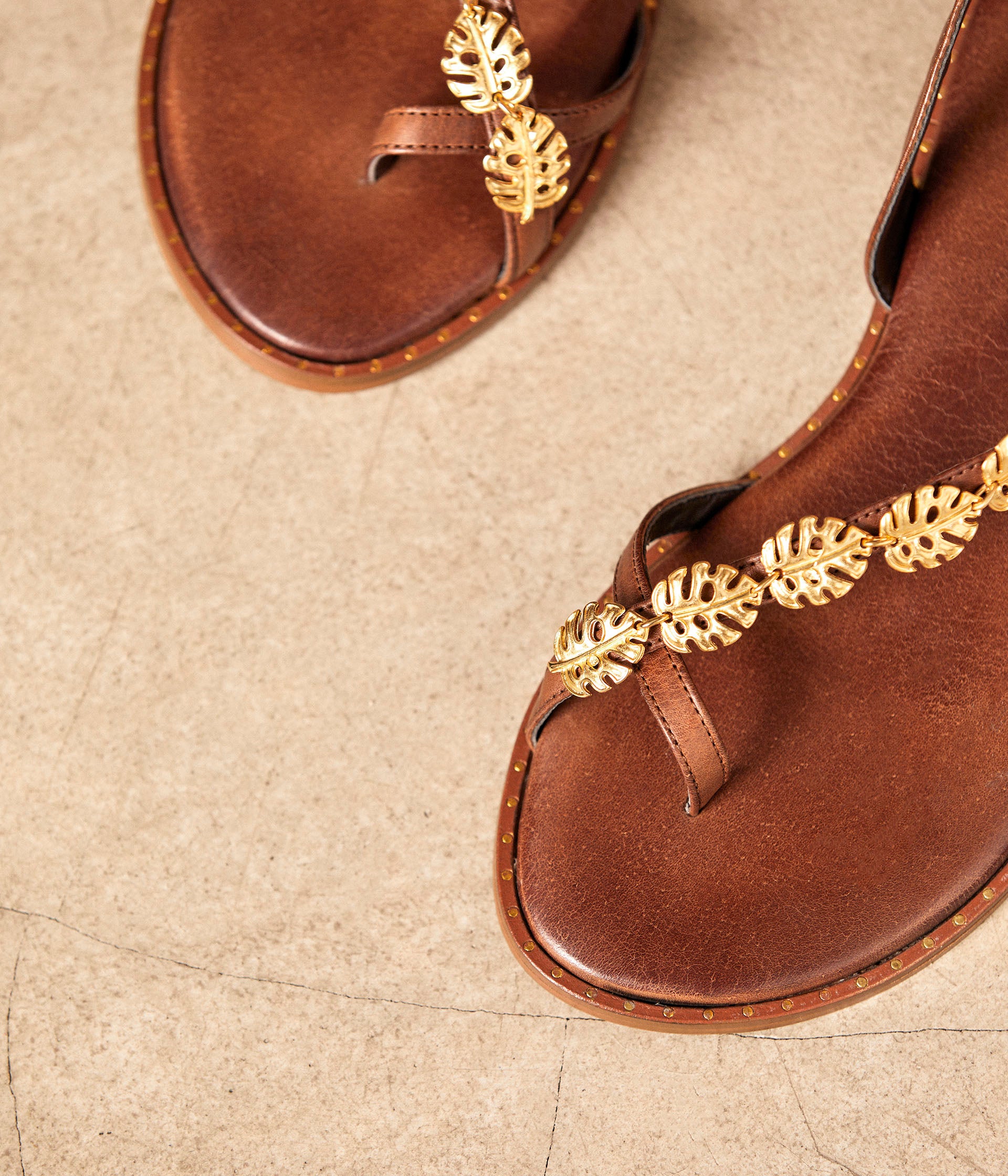 Sandales marron Octavie