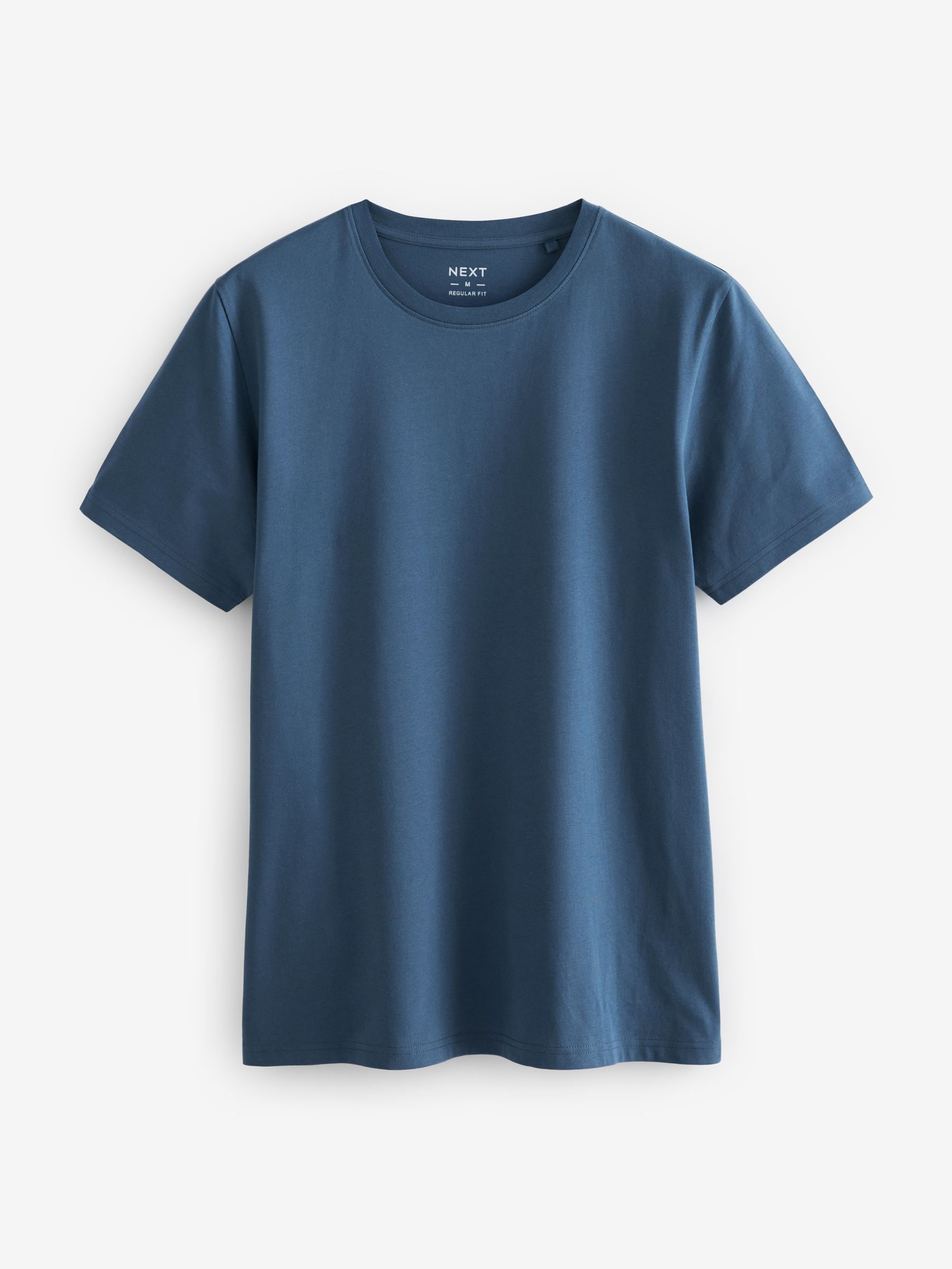 Zwart/leisteen/grijs gemêleerd/wit/marineblauw/blauw - Normale Pasvorm - Essential katoenen T-shirts verpakking van 6