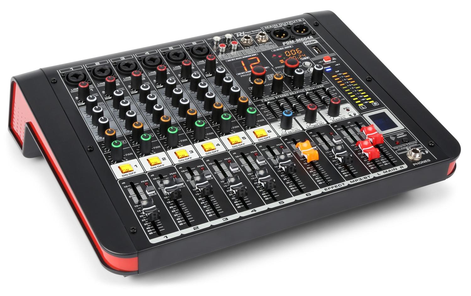 Mischpult PDM-M604A<br>6-Kanal Musik Mixer mit Verstärker