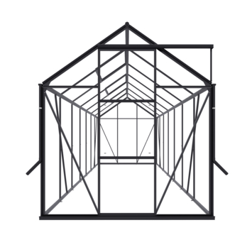 Royal Well Kate V kweekkas aluminium zwart 8,33 m²