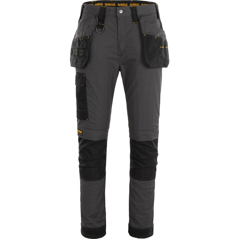 DeWALT Aspen werkbroek met holsterzakken en kniezakken 50 zwart/grijs