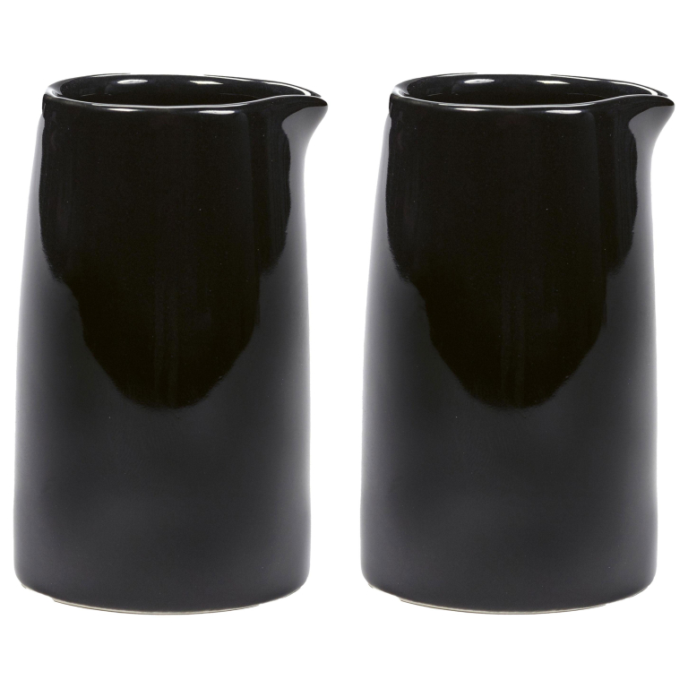 Serax Dé tableware by Ann Demeulemeester melkkan set van 2 Black