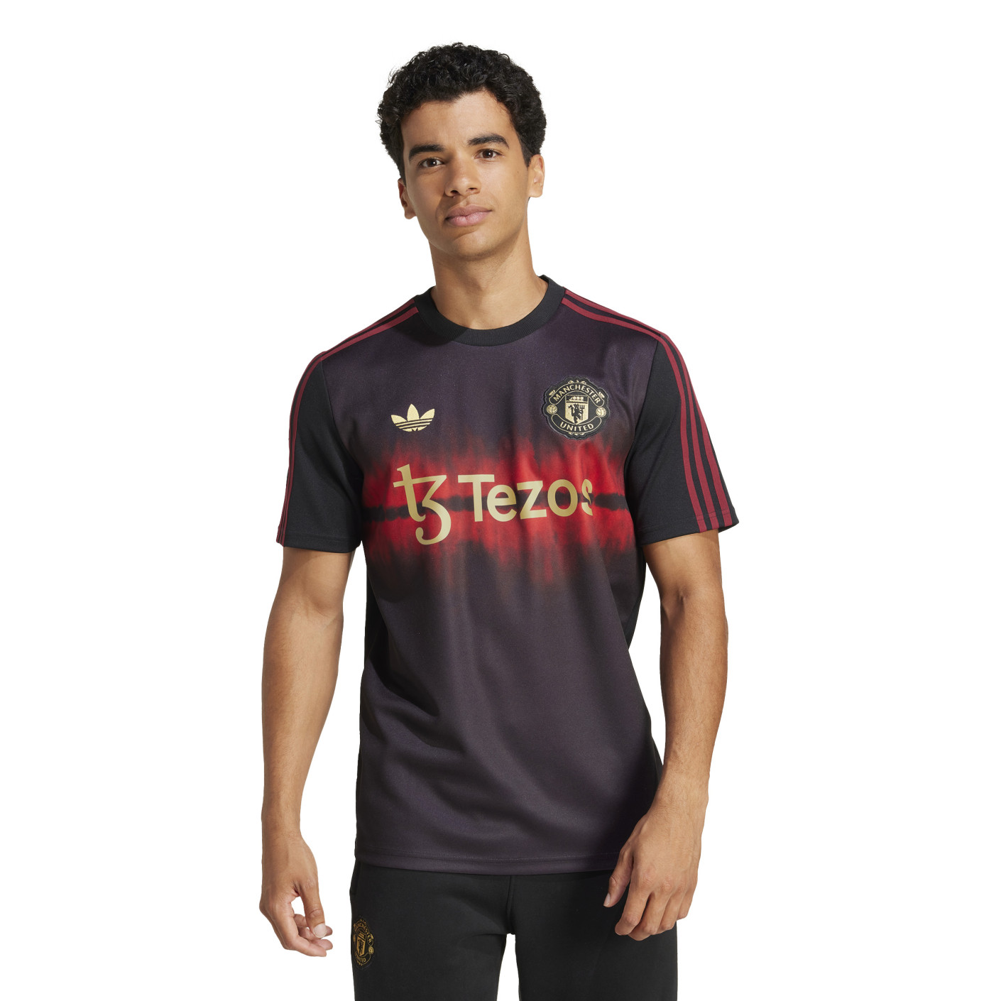 Adidas Manchester United CNY T-Shirt 2024-2025 Zwart Rood Goud
