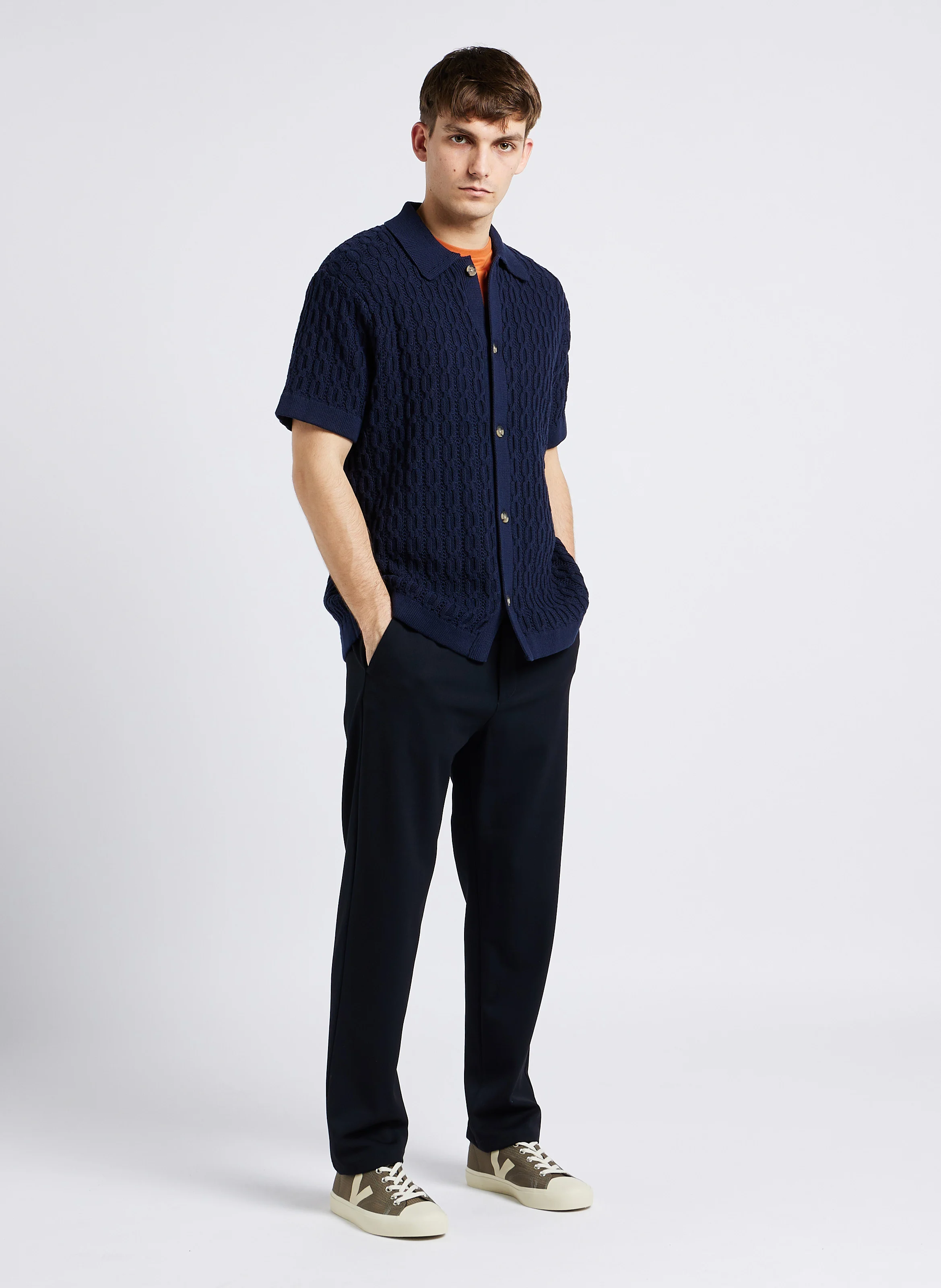 COMO - Jogpant slim-fit stretch| Bleu