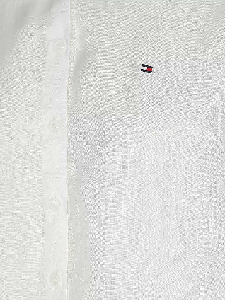 TOMMY HILFIGER Leinenbluse weiss