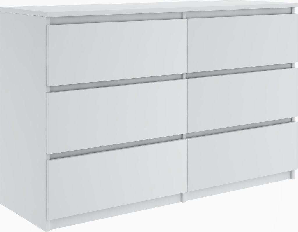 Furnify Kommode mit 6 Schubladen 120 cm