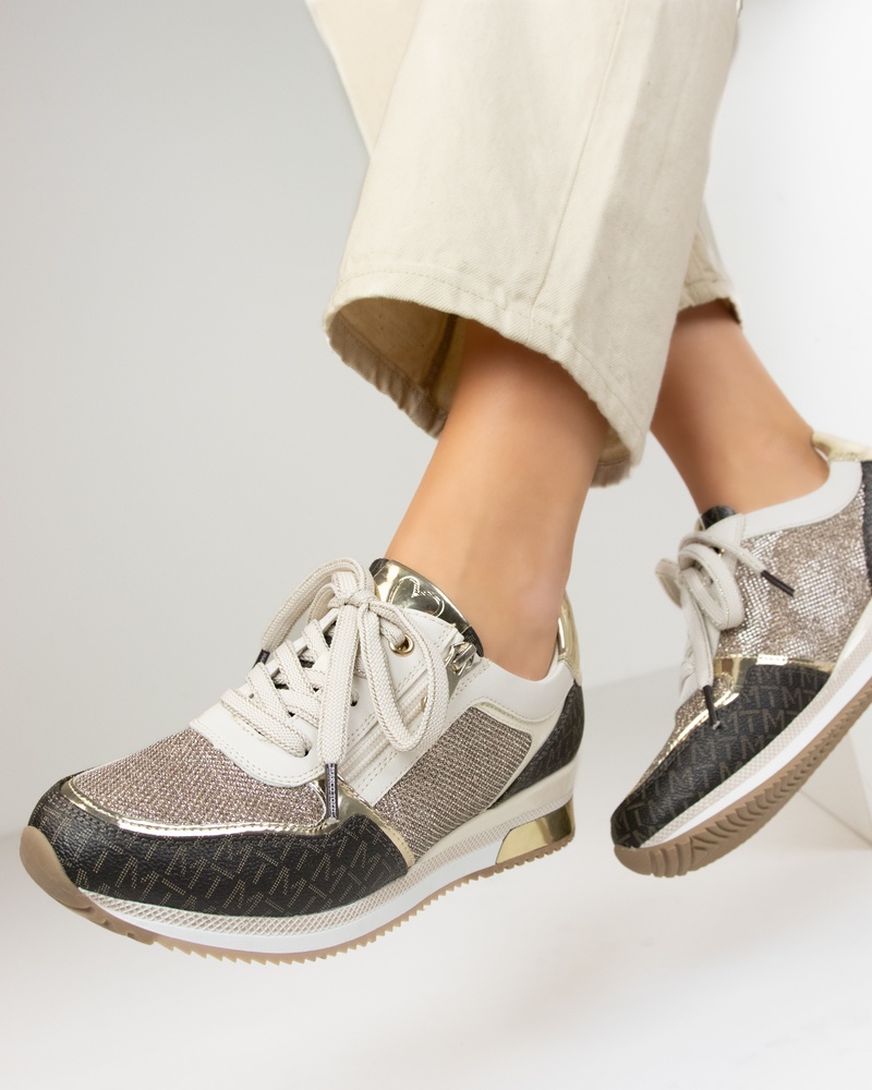 Marco Tozzi Lage sneakers  - beige