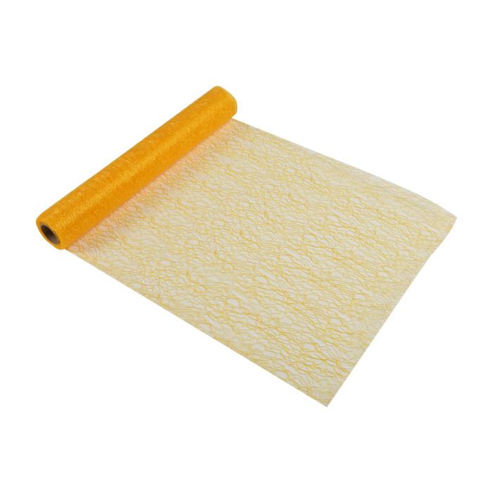 CHEMIN DE TABLE VITAMINE MAILLE 30CMX5M JAUNE MOUTARDE