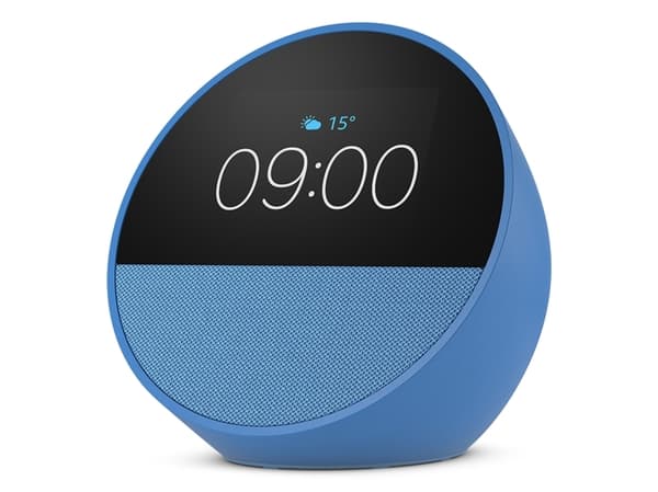 Amazon Echo Spot, Amazon Alexa, Sfærisk, Blå, 7,19 cm (2.83