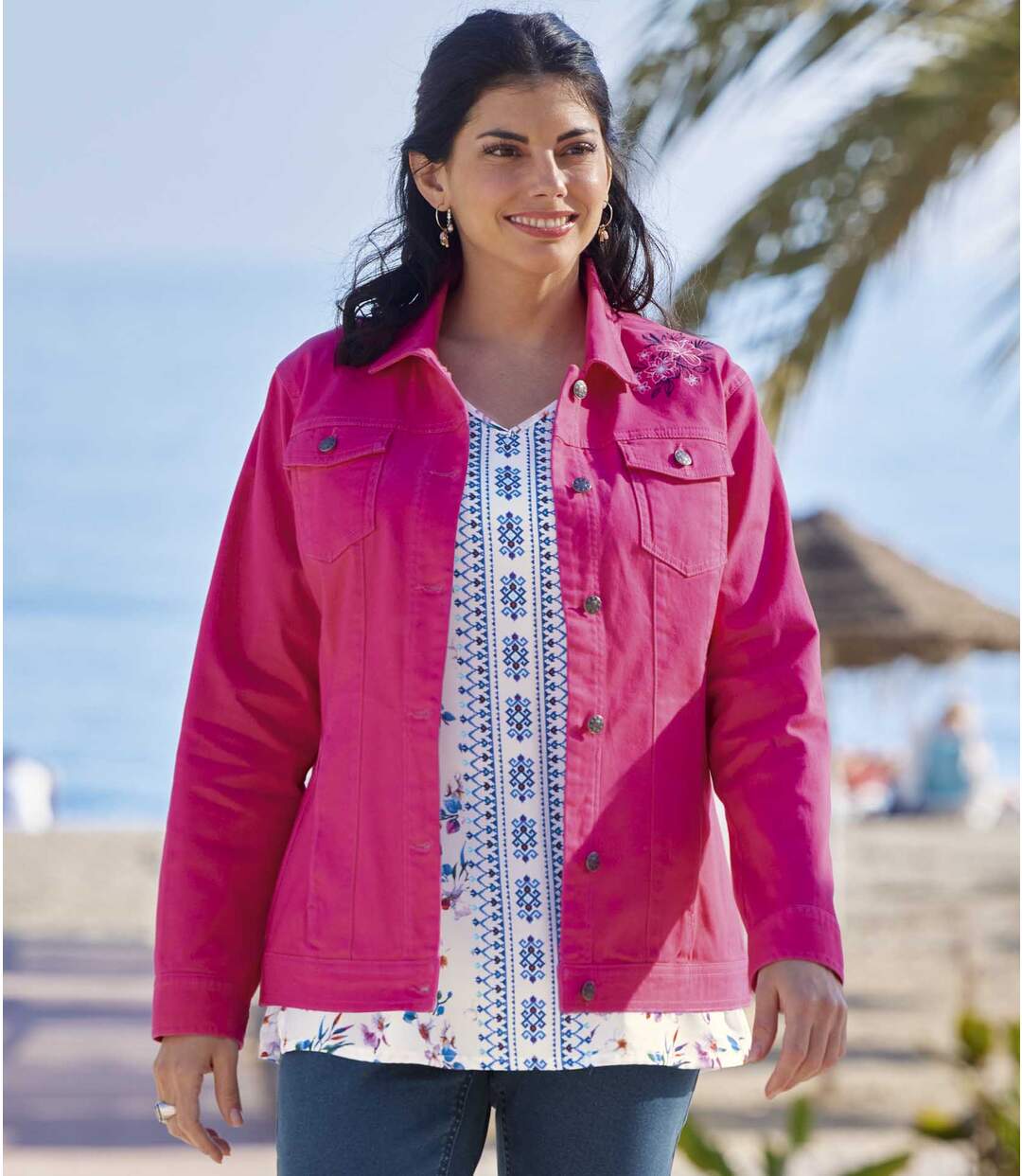 Veste en Twill Brodée