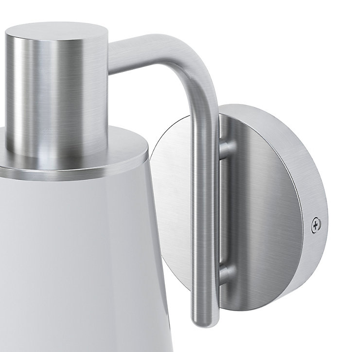 Applique murale murale descendante Charwell E27 IP44 GoodHome chrome