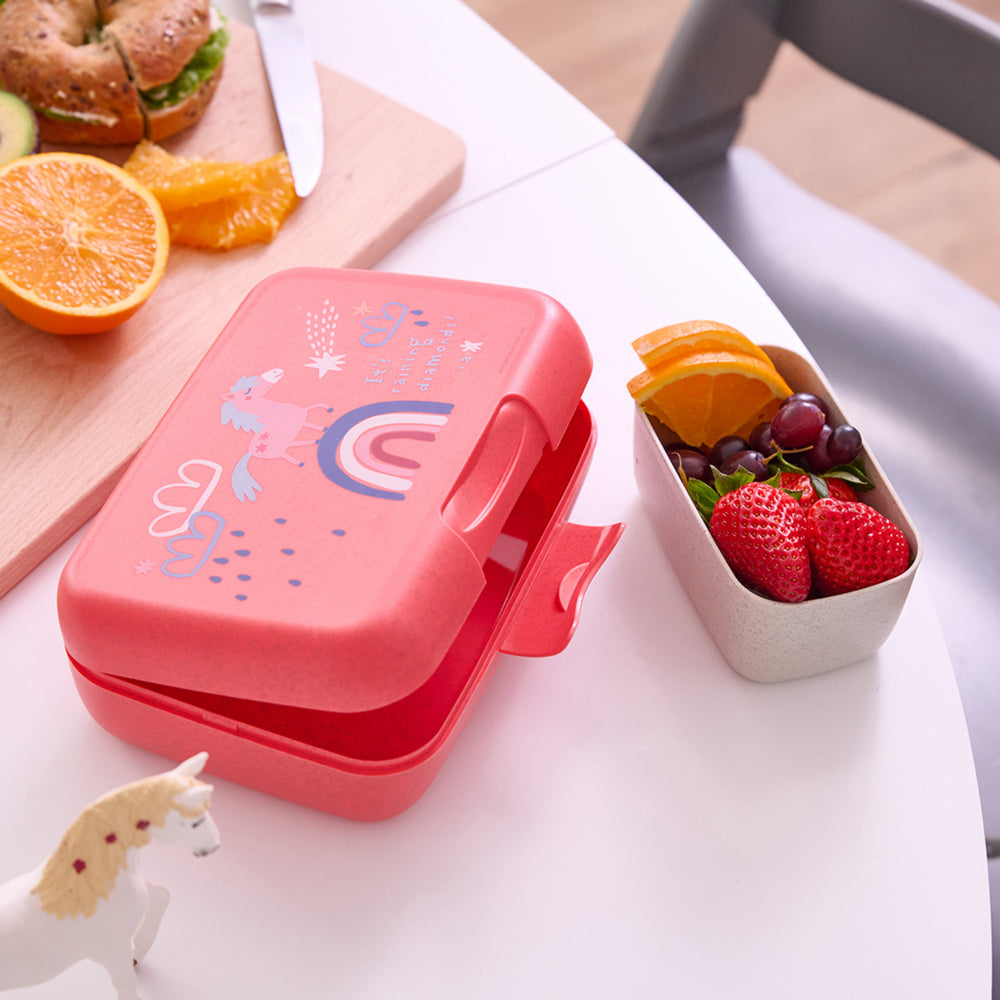 Køb Koziol Organic Coral Red Lunch Box Med Separat Skål Candy L Dreams