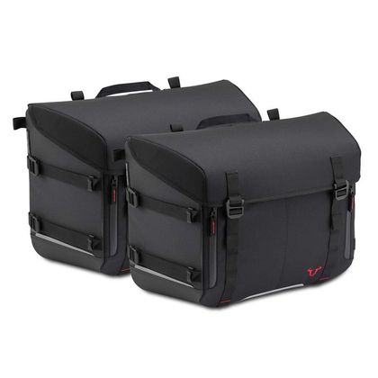 Sacoches cavalières SW-MOTECH SYSBAG 30 (2 x 30 litres) AVEC PLATINE ET SUPPORT - Noir