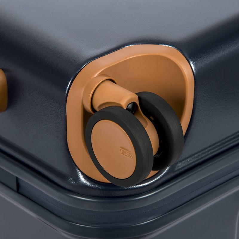 Valise rigide Bellagio 76 cm Bleu/tabac