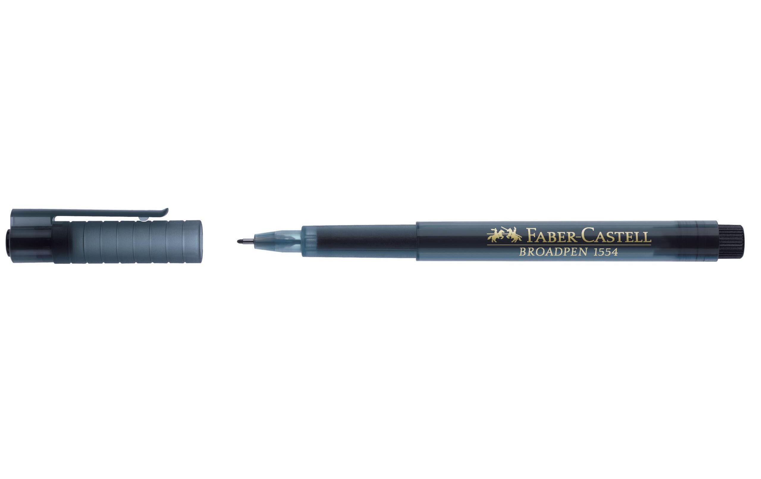 Fineliner Broadpen 1554 0.8 mm, SchwarzFaserschreiber für Schule, Beruf und Freizeit