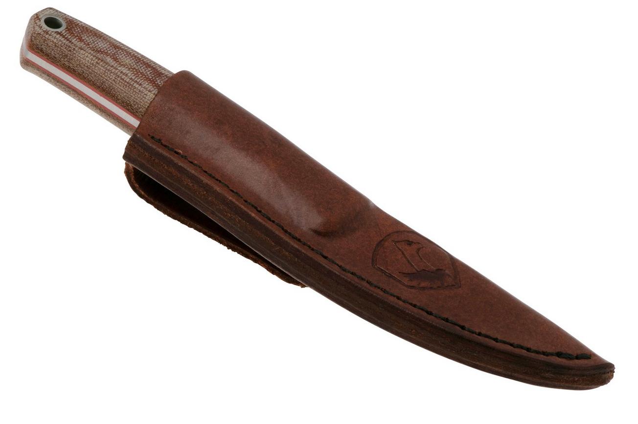 Condor Kambo Pukko CTK3973-30HC, 1075 Carbon Steel, Brown Micarta, bushcraftmes