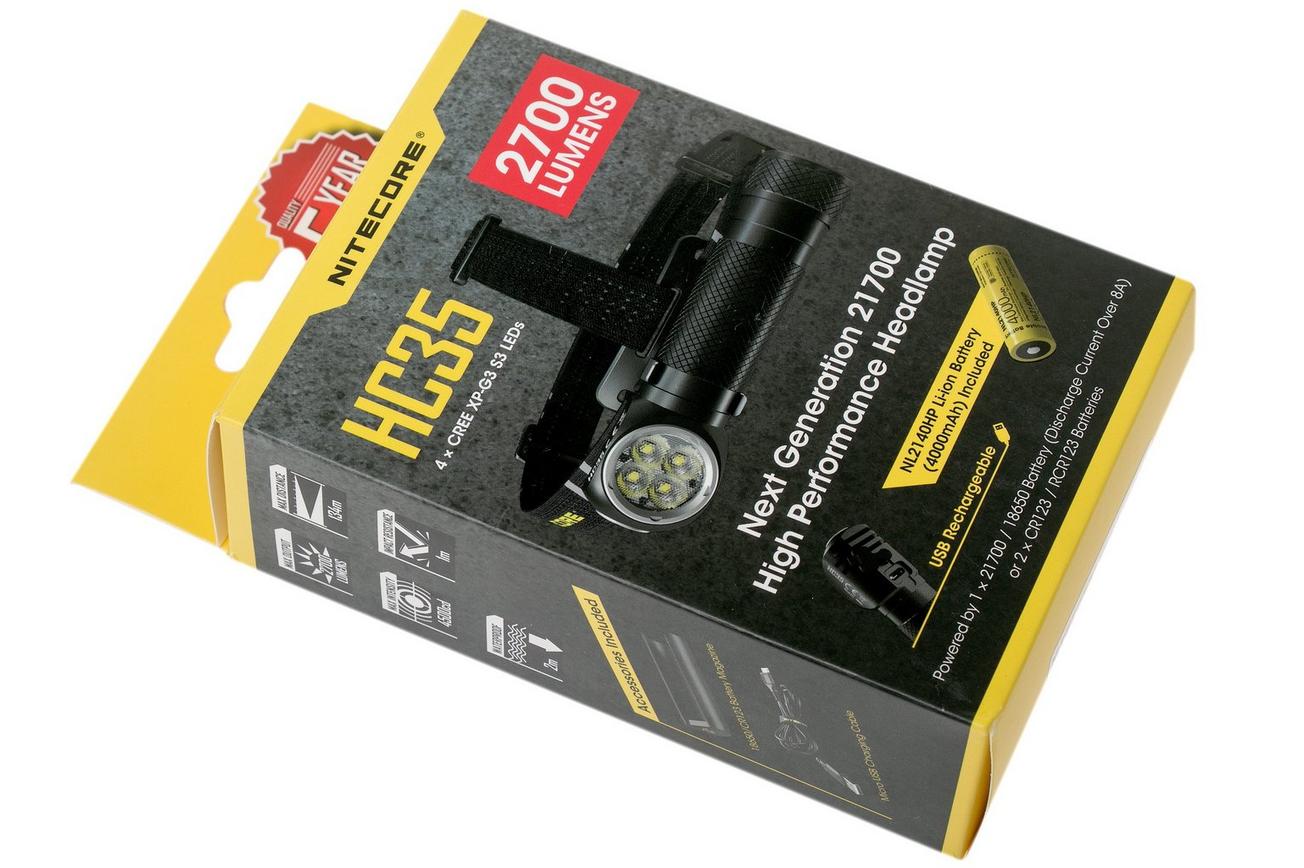 Nitecore HC35 hoofdlamp, 2700 lumen