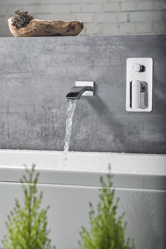 Sapho - Mixona - Douchekraan - Chroom - 2-weg - Inclusief Inbouwdeel