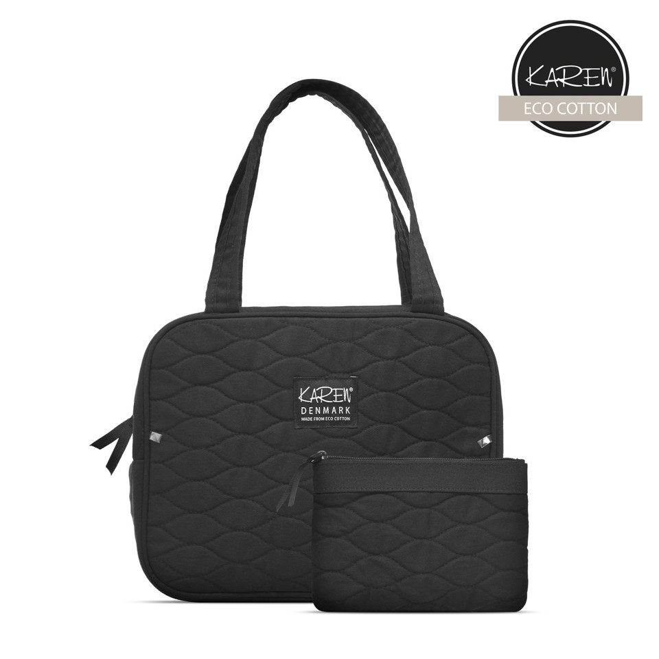 Karen Denmark- Toiletry bag 2 parts set Black - Toilettaske