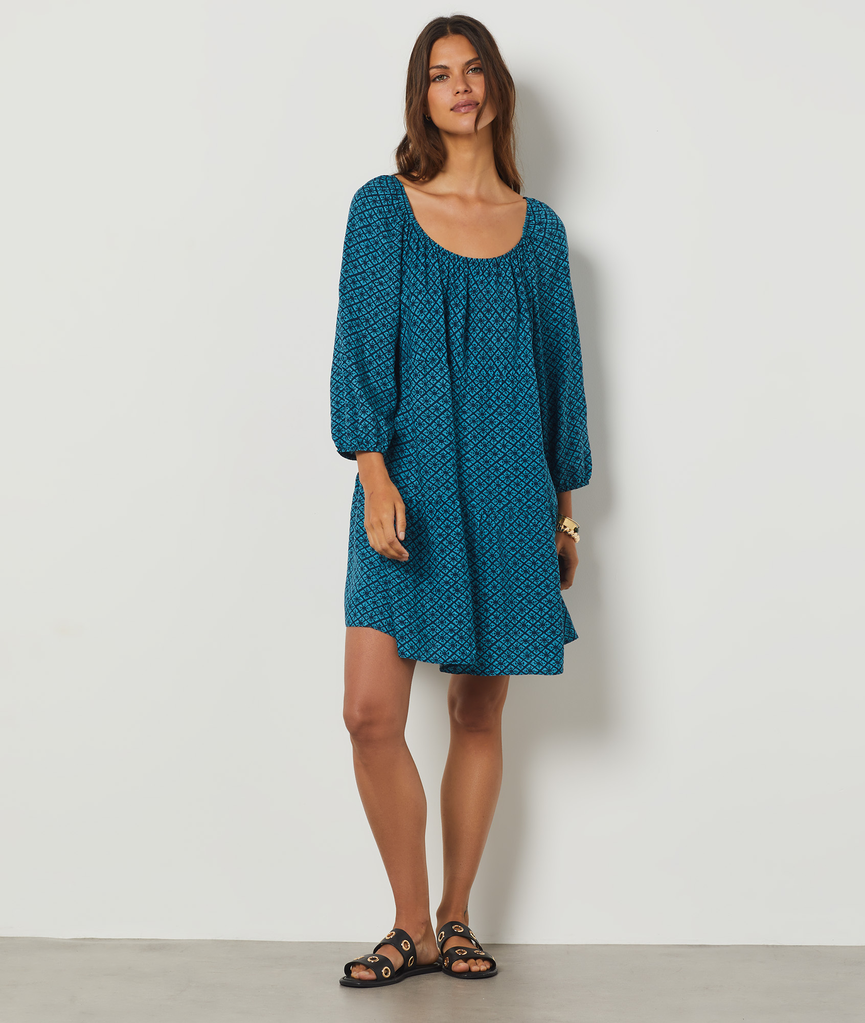 Robe courte imprimée