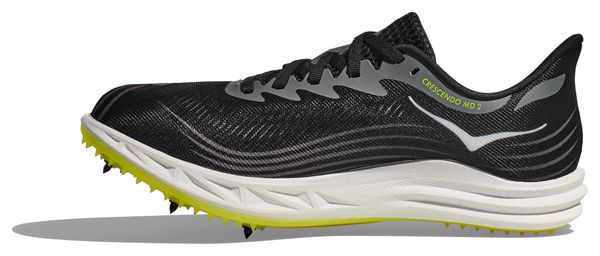 Chaussures d'Athlétisme Hoka Crescendo MD 2 Noir/Blanc Unisexe