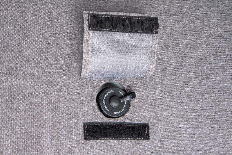 Aufblasbarer Sessel - Grau meliert