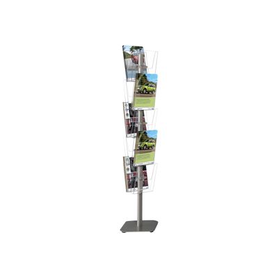 Promocome - Présentoir de sol 5 niveaux pour brochures A4 - 5 bacs sur 1 face