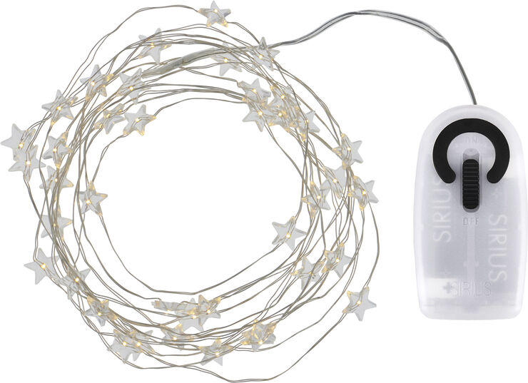 Sirius Trille stjerne 40L, klar/sølv Transparent