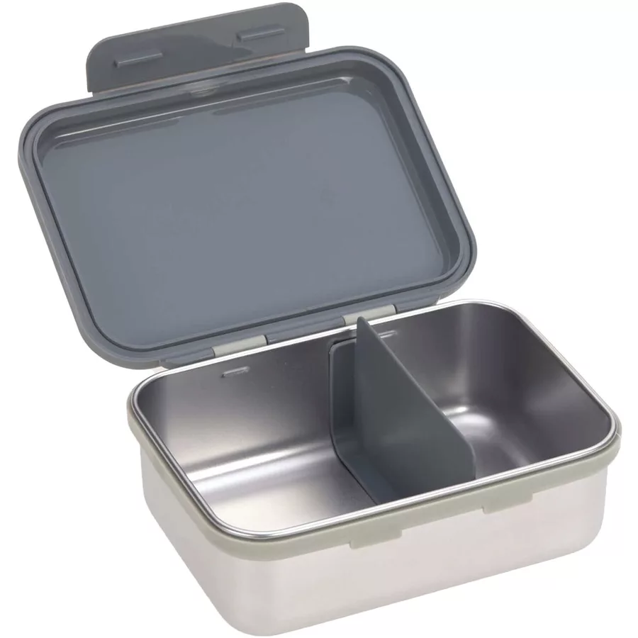 Lässig Edelstahl Lunchset grau
