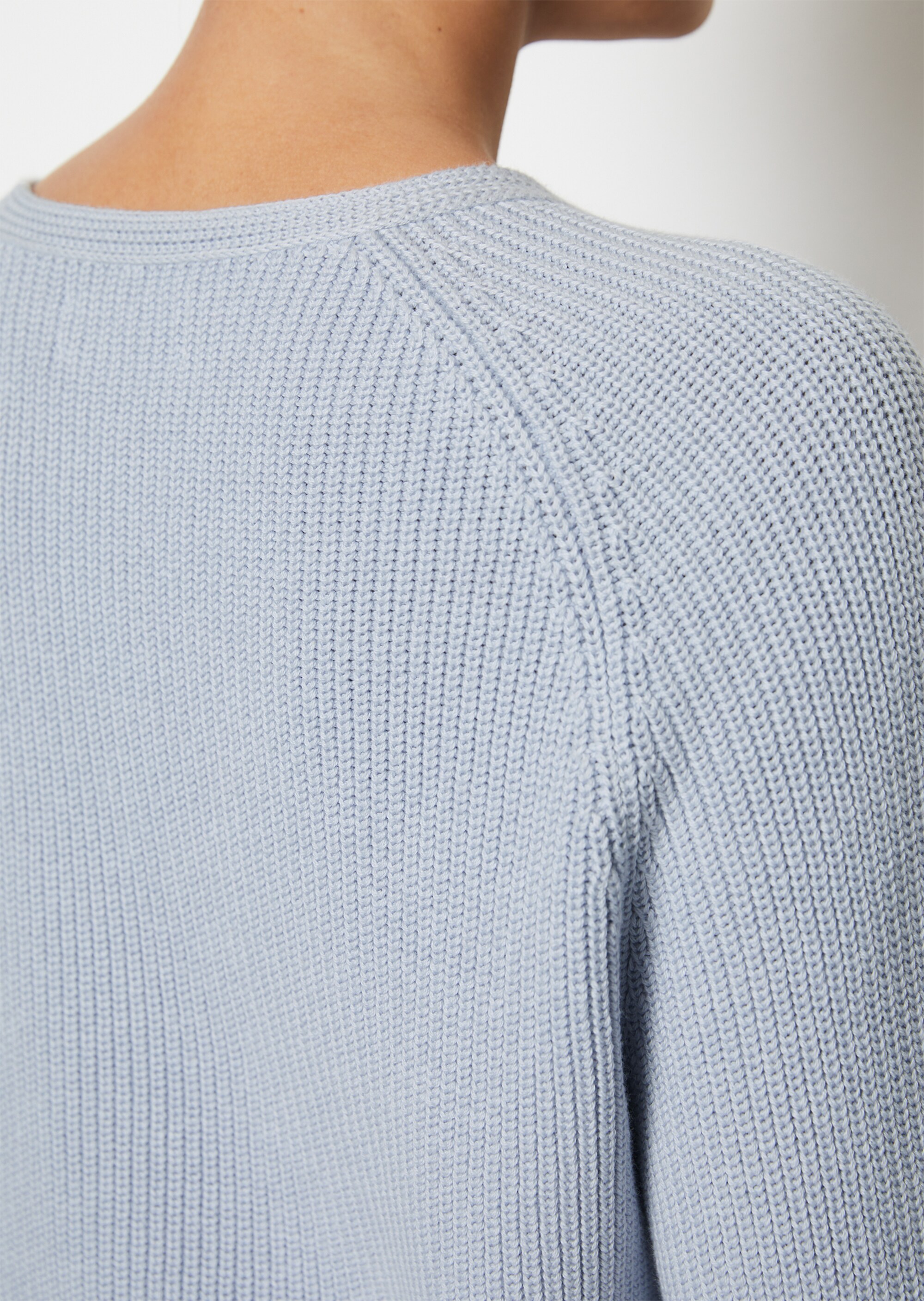 Strickpullover cropped aus Heavy-Weight-Organic-Cotton