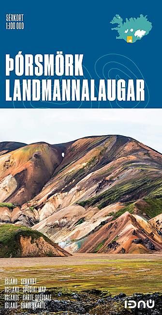 FERDAKORT - THORSMORK LANDMANNALAUGAR 1 100 000