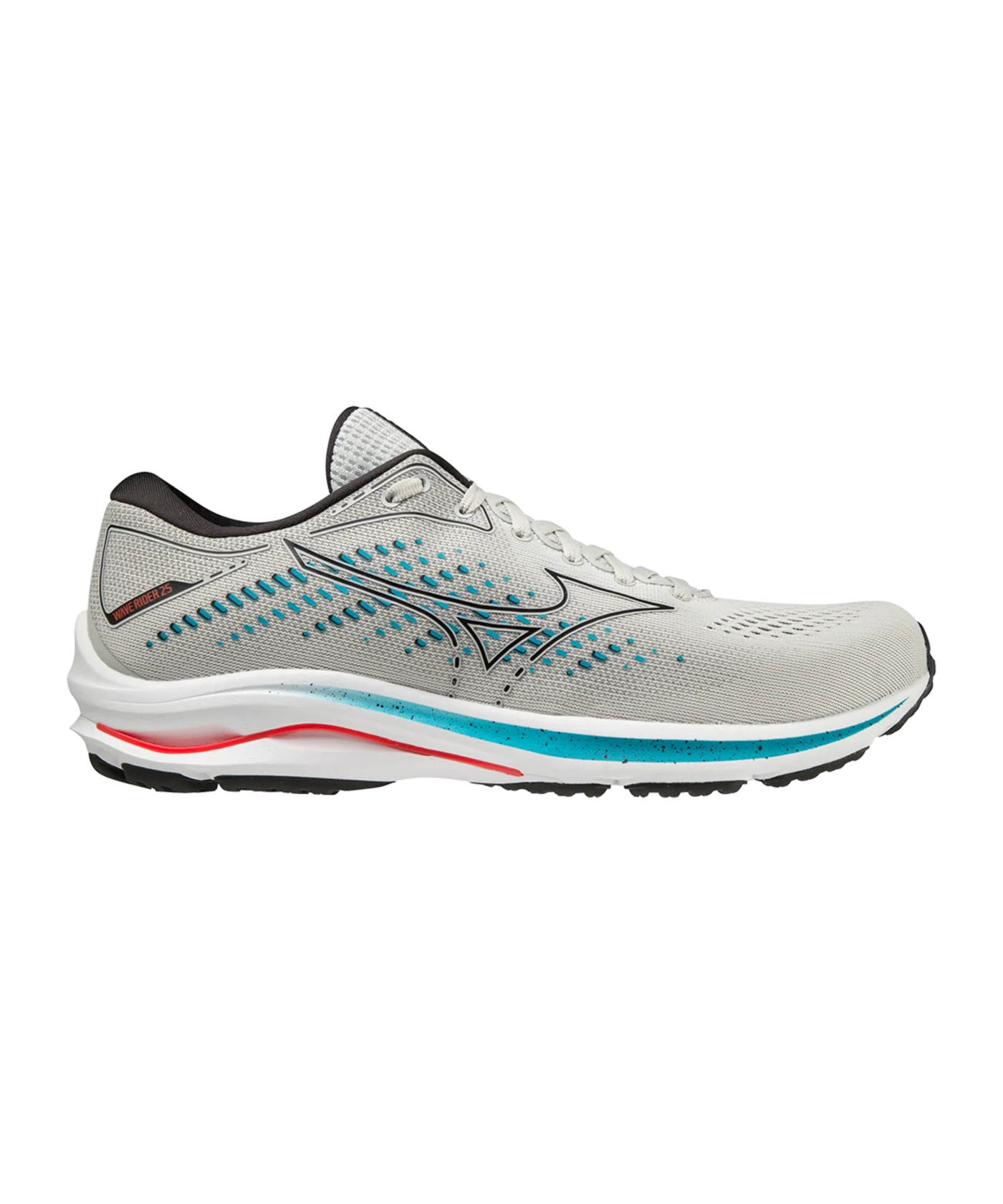 Mizuno Wave Rider 25 Running Grau Blau Rot F09