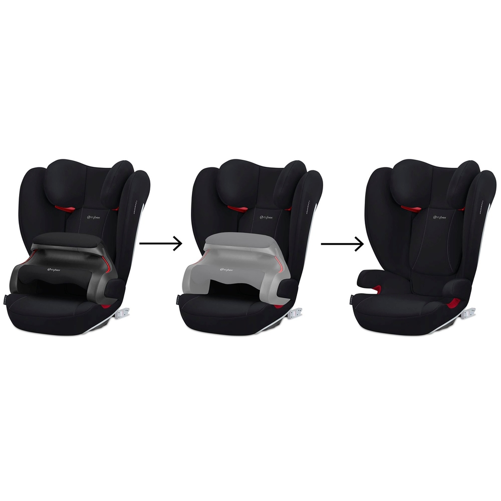 Cybex Pallas B2-Fix ISOFIX Gruppe 1-2-3 Kindersitz, Farbe: Volcano Black