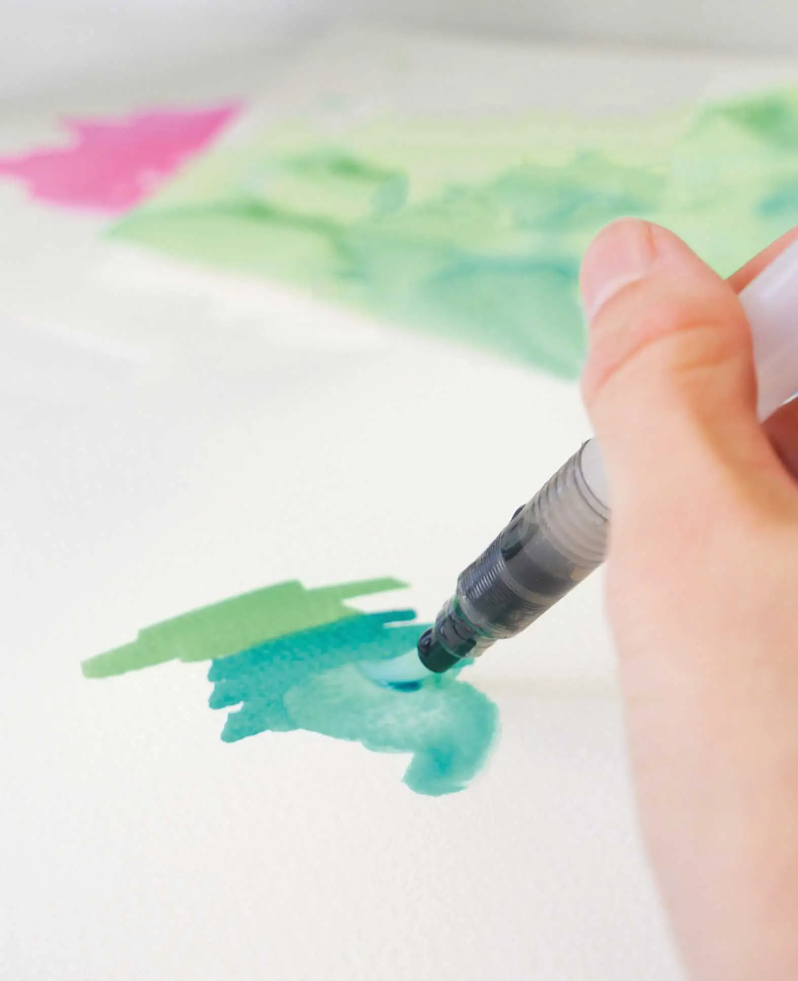 (4er Set) Wassertankpinsel Künstler Pinsel für Aquarell Malerei / Kalligraphie