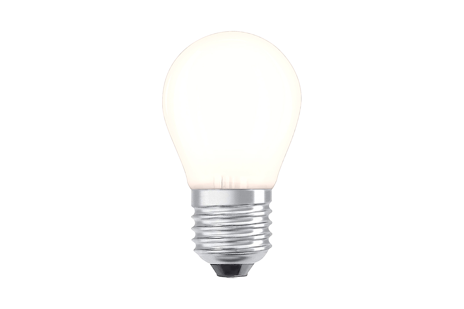 Krone LED-lyspære E27 Matt hvitt glass med E27-sokkel og varmhvit lys. Ikke dimbar. 160lm.\n