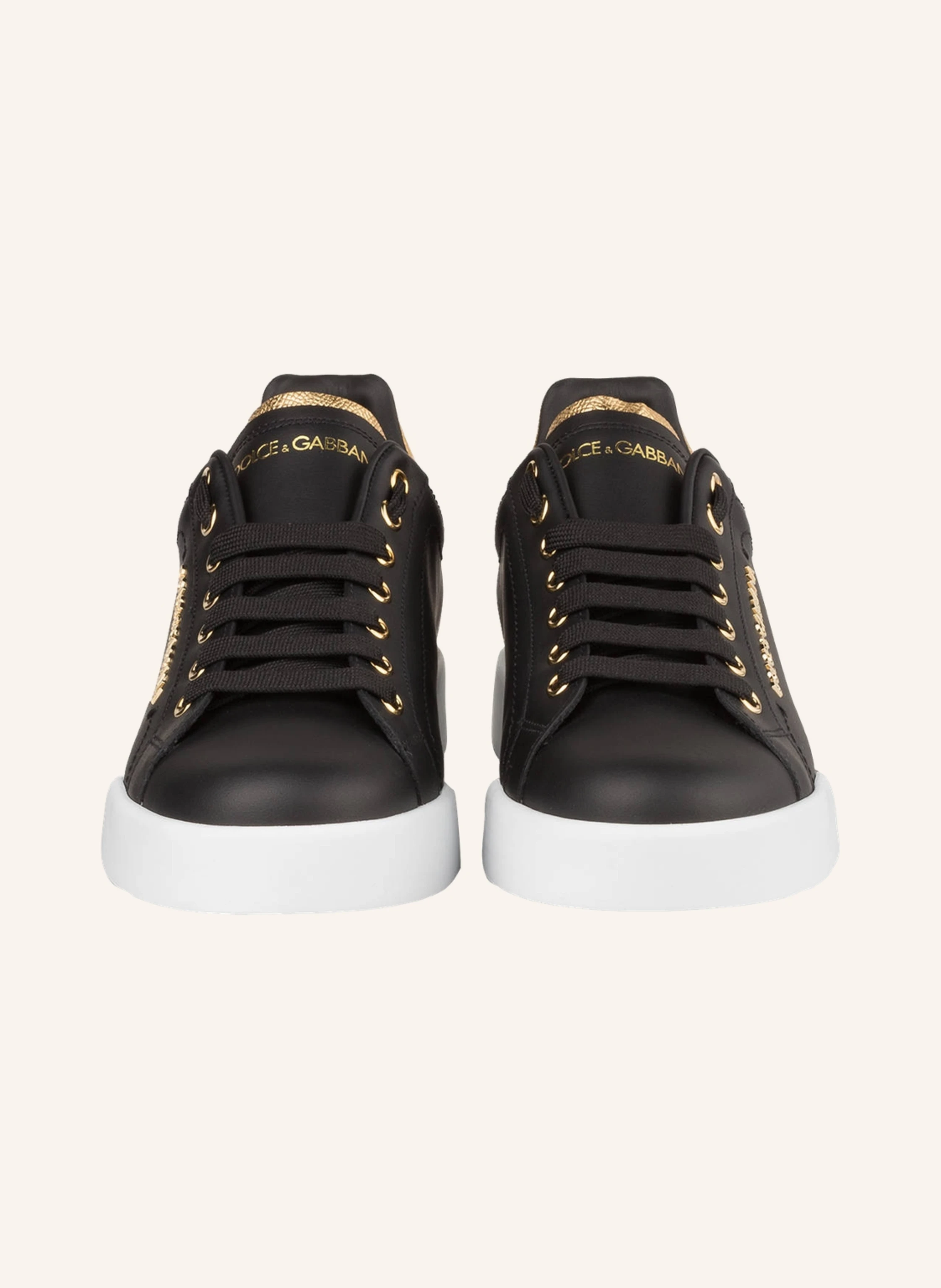 DOLCE & GABBANA Sneaker PORTOFINO mit Schmuckperle