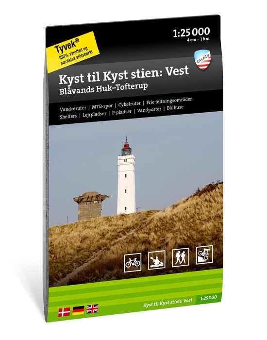 Kyst til Kyst stien - Vest kort
