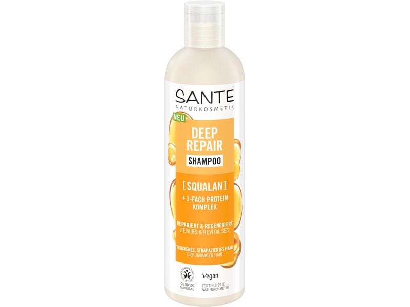 SANTE Shampoo Deep Repair 250 ml Natürliches Haarshampoo für gesundes und glänzendes Haar