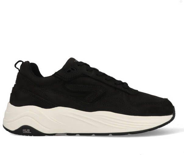Hub Glide-w Lage sneakers Leren Sneaker Dames Zwart