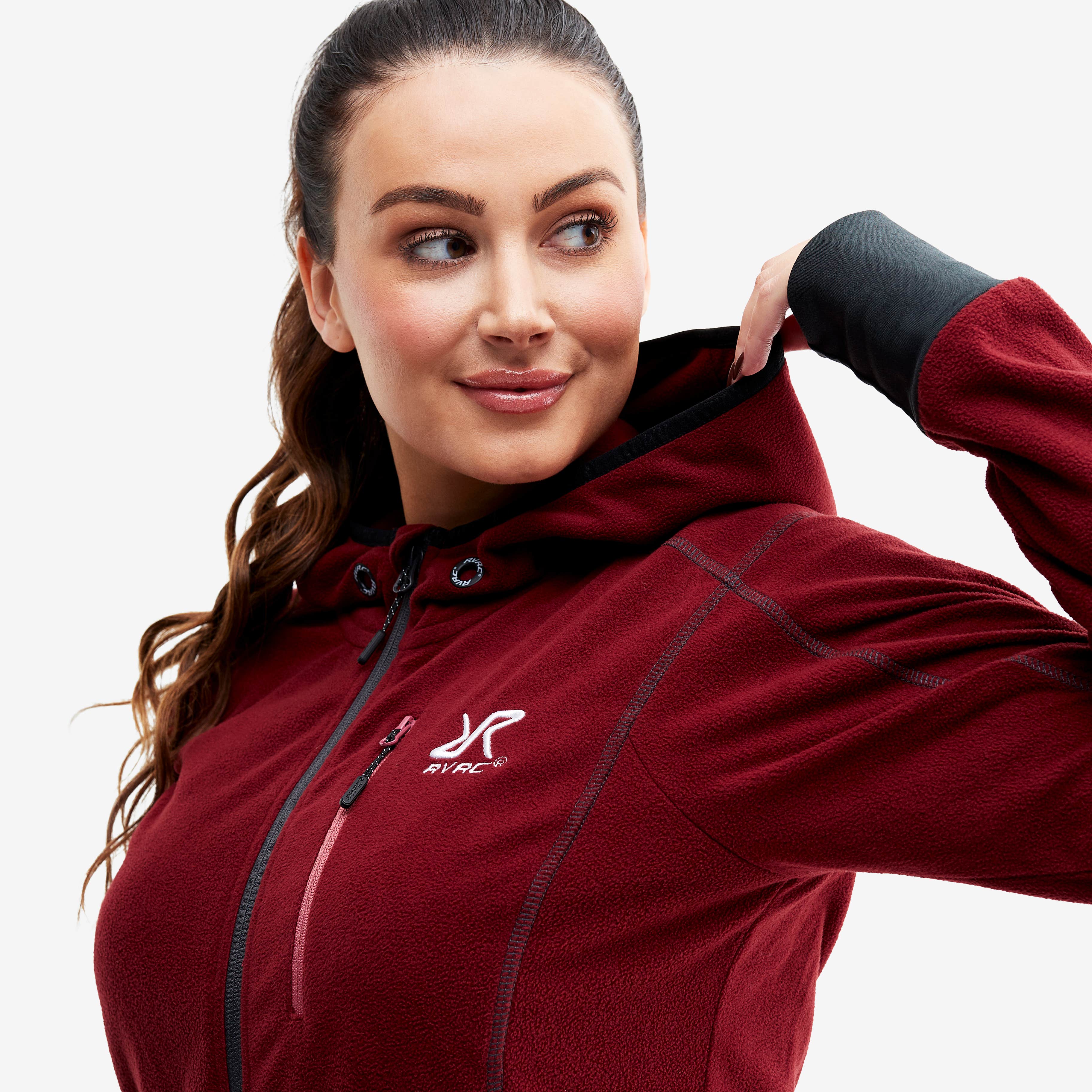 Trekker Hoodie Dame Chilli