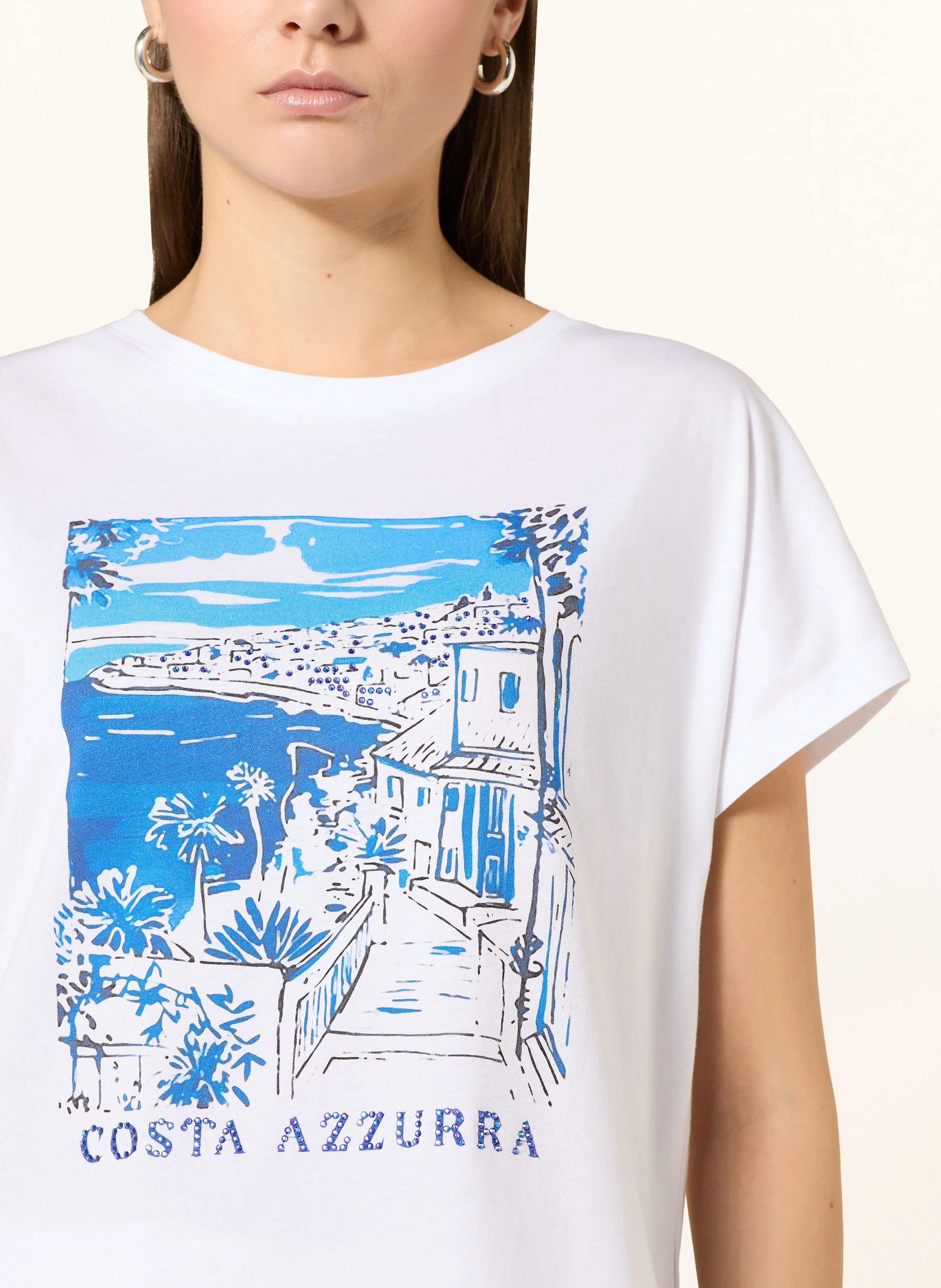 darling harbour T-Shirt mit Schmucksteinen
