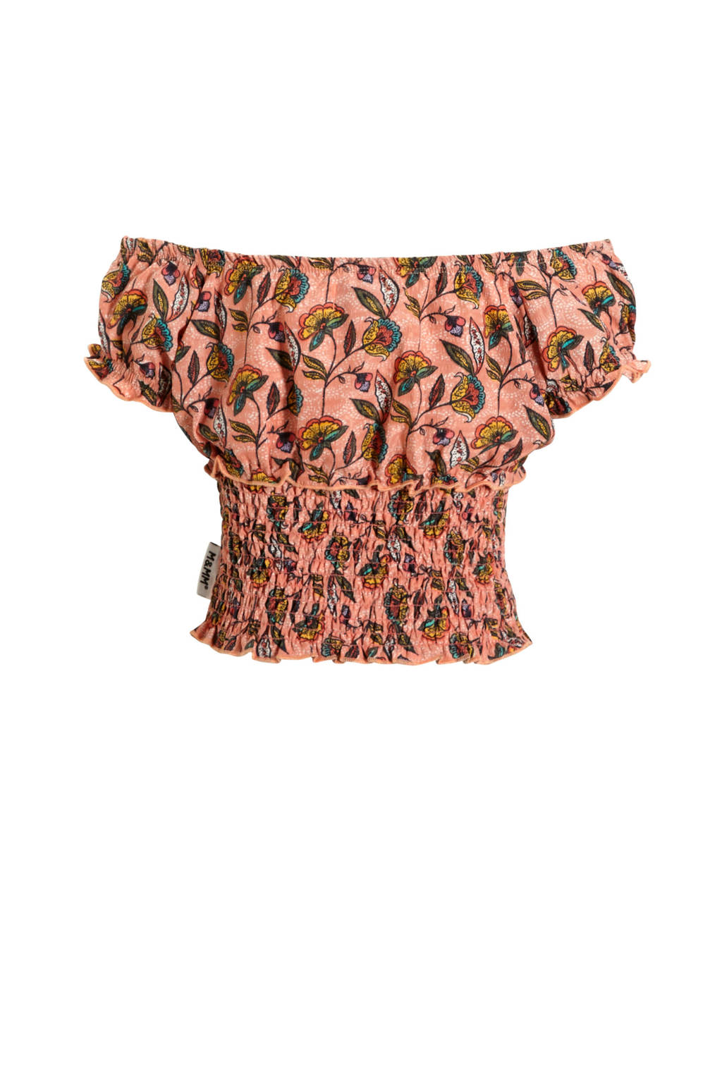 Me & My Monkey top Puka met all over print lichtroze